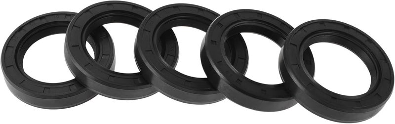 HEROFFIX 5 Pcs Rotary Shaft Seal High Pressure Oil Seal 35x52x10mm Black Nitrile 70 Durometer Rubber - Image 1